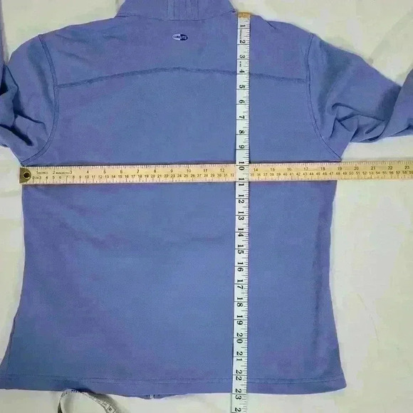 ADIDAS CLIMALITE blue zip up sweater Sz Medium - Picture 6 of 8